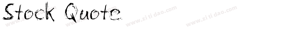 Stock Quote字体转换